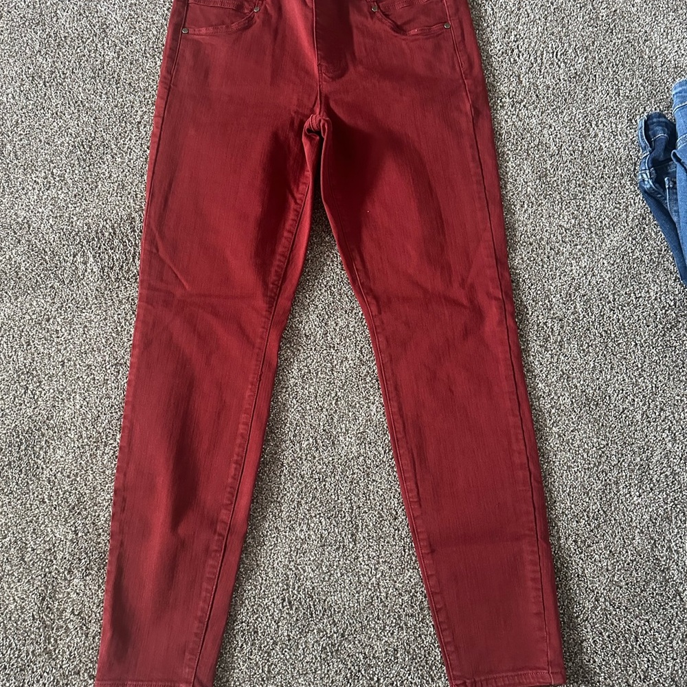 Liverpool Jeans Company Red Straight Leg Jeans